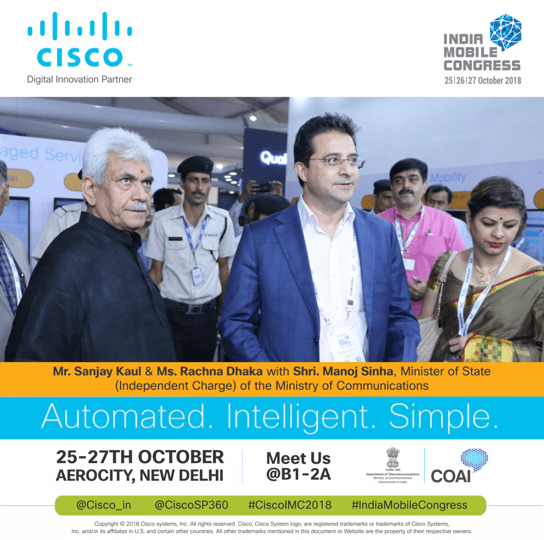 Cisco India at India Mobile Congress 2018